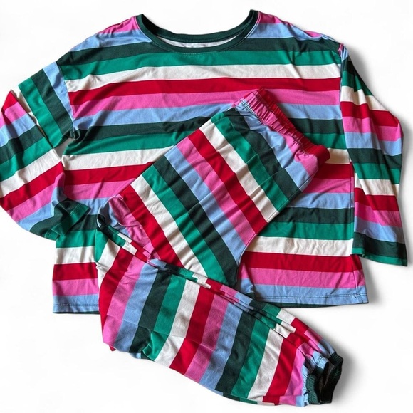 Womens Long Sleeve Tee and Joggers Pajama Set/ Sz L(12-14) - Picture 3 of 8